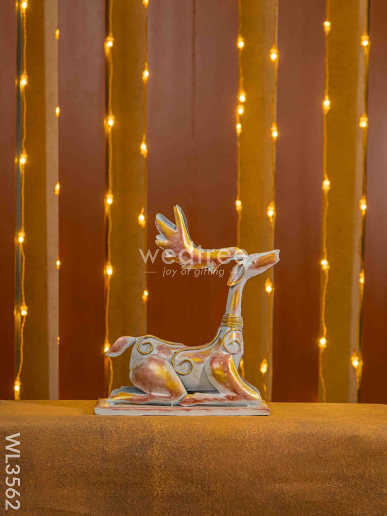 Metal Handpainted Deer - Set of 2 - WL3562