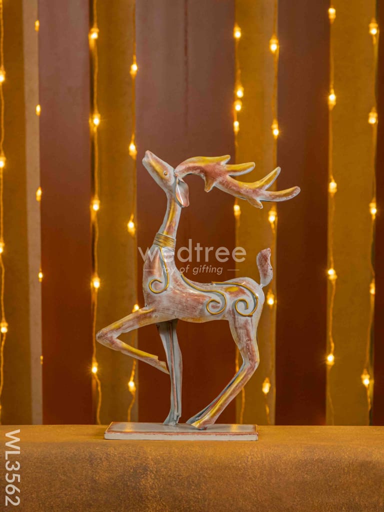 Metal Handpainted Deer - Set of 2 - WL3562