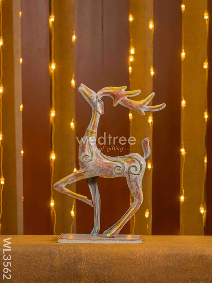 Metal Handpainted Deer - Set of 2 - WL3562