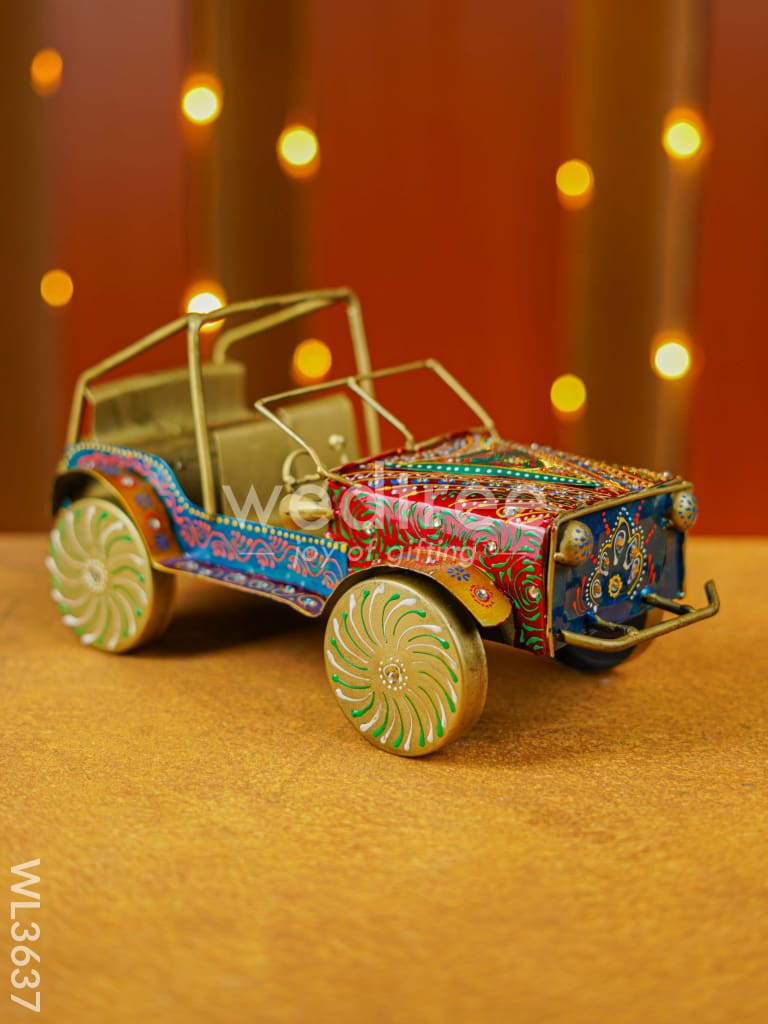 Metal Handpainted Jeep - WL3637