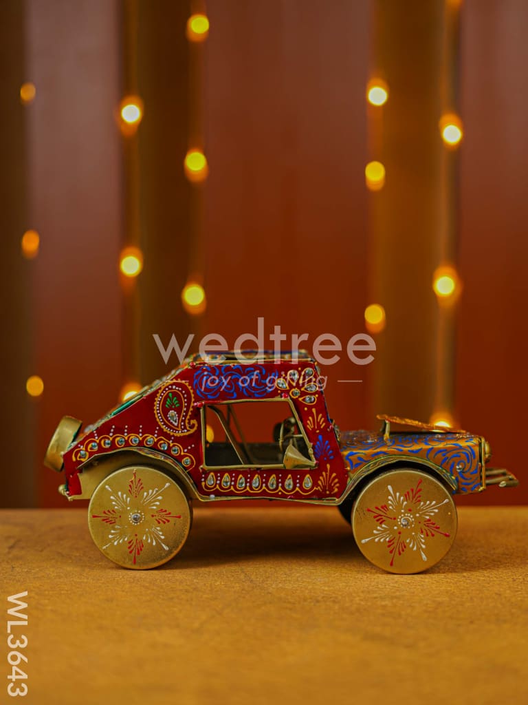 Metal Handpainted Jeep - WL3643