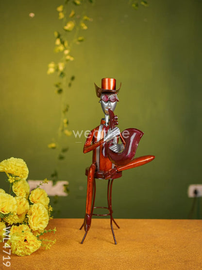 Metal Handpainted Musician Set of 3 - WL4719