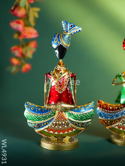 Metal Handpainted Musician - Set of 3 - WL4931