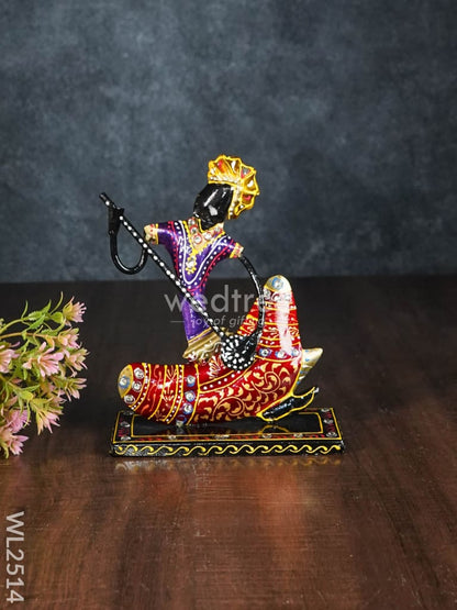 Metal Handpainted Musician Showpiece (set of 3) - WL2514