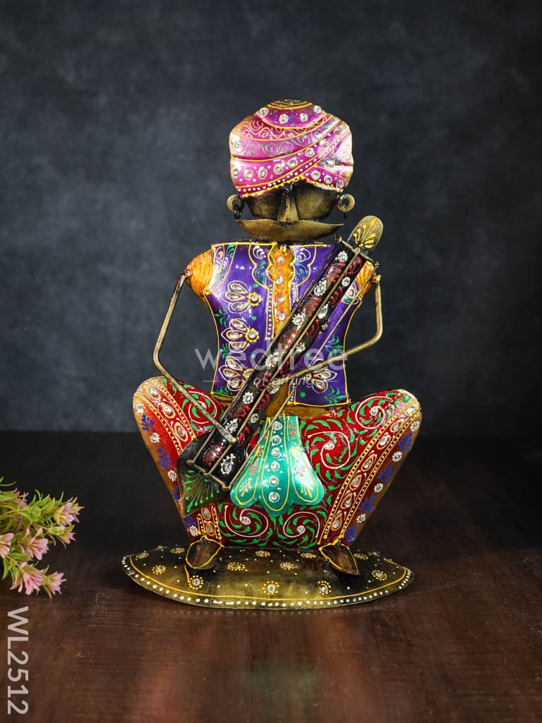Metal Handpainted Musician Showpieces (Set of 3) - WL2512