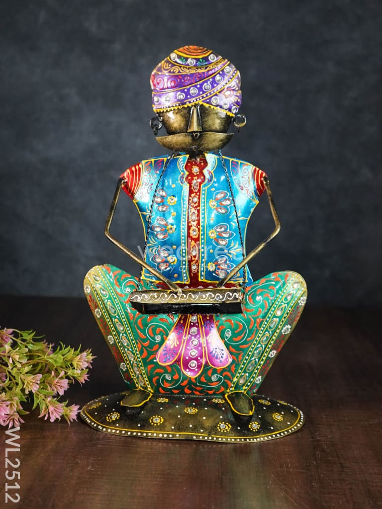 Metal Handpainted Musician Showpieces (Set of 3) - WL2512