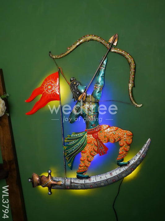 Metal Handpainted Ram Wall Hanging - WL3794
