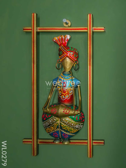 Metal Handpainted Wall Hanging Musician Frame - Set of 3 - WL0279