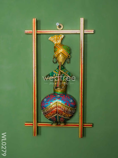 Metal Handpainted Wall Hanging Musician Frame - Set of 3 - WL0279