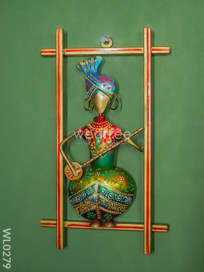 Metal Handpainted Wall Hanging Musician Frame - Set of 3 - WL0279