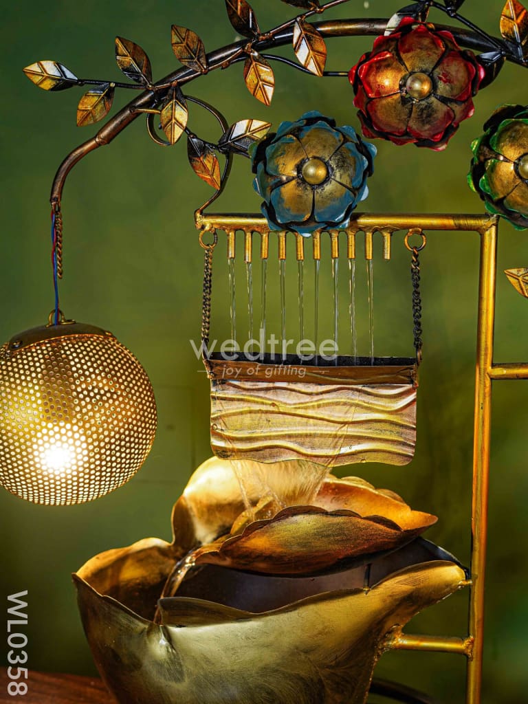 Metal Lamp with water fountain - WL0358