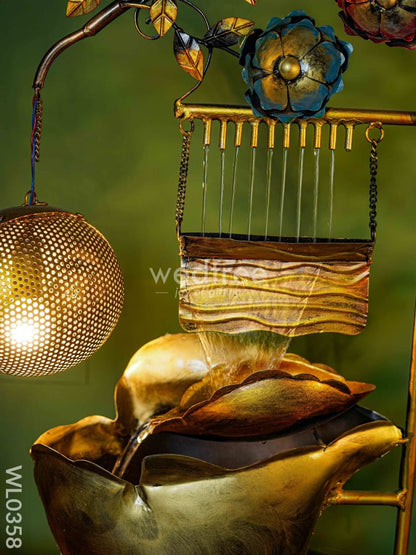 Metal Lamp with water fountain - WL0358