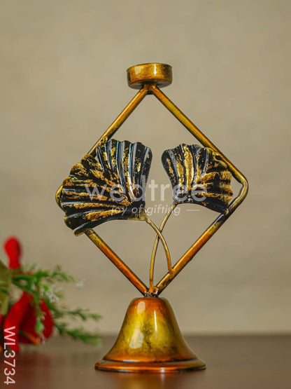 Metal Leaf T Light Holder - WL3734