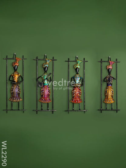 Metal Punjabi Musical Frames ( Set of 4) - WL2290