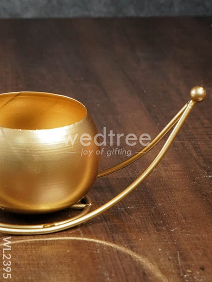 Metal T Light Holder - Moon - WL2395