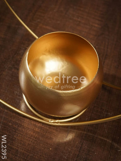 Metal T Light Holder - Moon - WL2395