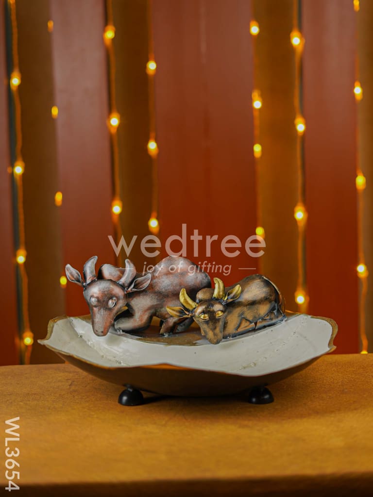 Metal Two Cow Urli - WL3654