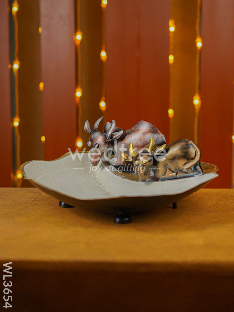 Metal Two Cow Urli - WL3654