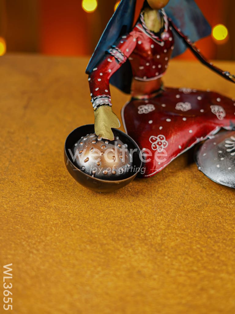 Metal Working Lady Showpiece - WL3655