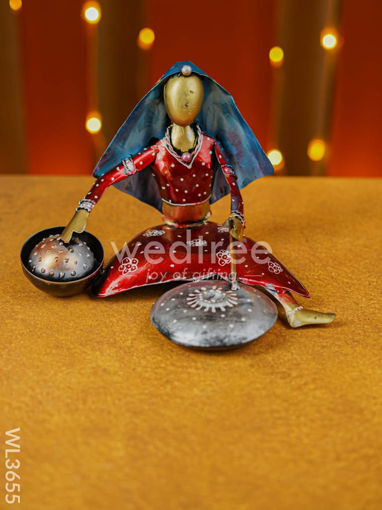 Metal Working Lady Showpiece - WL3655