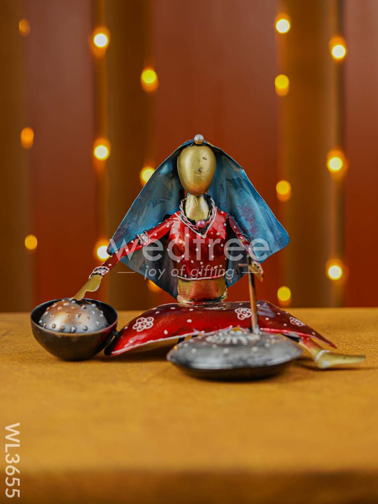 Metal Working Lady Showpiece - WL3655