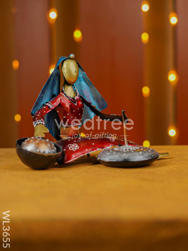 Metal Working Lady Showpiece - WL3655