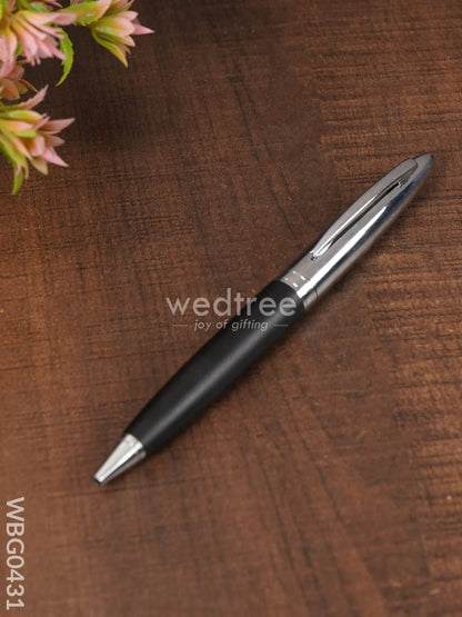Metallic Black and Silver Finish - Ball point Roller Pen - WBG0431