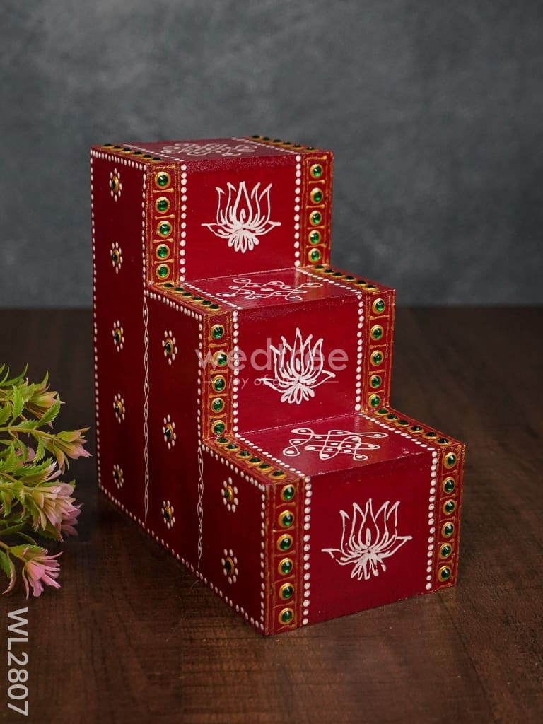 Mini Hand Painted Diya Padi - Set of 2 - WL2807