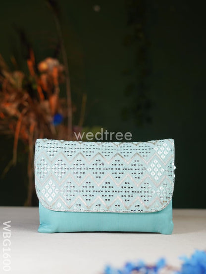 Mirror Work Clutch Purse - WBG1600