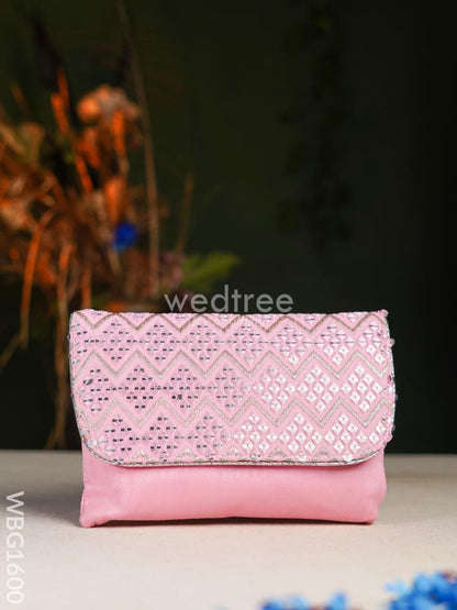 Mirror Work Clutch Purse - WBG1600
