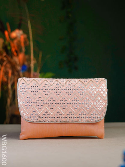 Mirror Work Clutch Purse - WBG1600