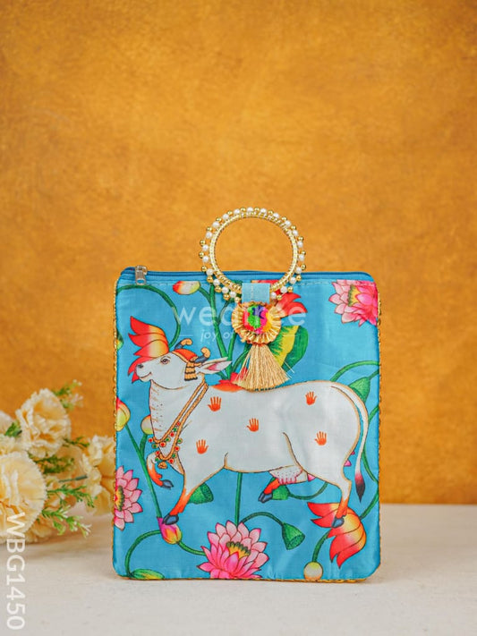 Multi Color - Pichwai Digital Printed Hand bags - WBG1450