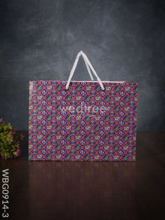 Multi Designed Paper Bags - Brocade Print - WBG0914-3