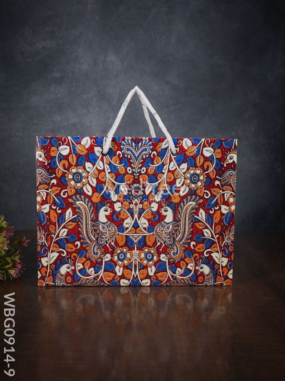 Multi Designed Paper Bags - Double Peacock Print - WBG0914-9