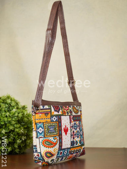 Multi Printed Design Sling Bag - WBG1221