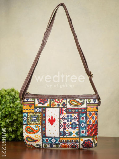 Multi Printed Design Sling Bag - WBG1221
