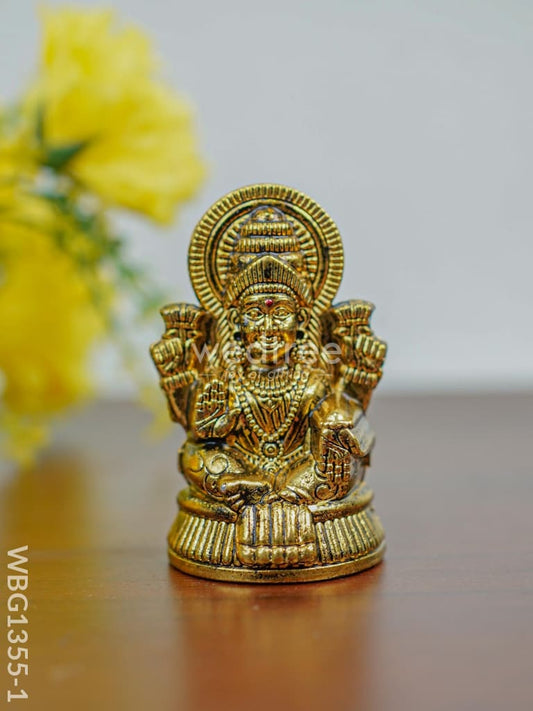 Murti - Lakshmi Idol-Gold Oxidized - WBG1355-1