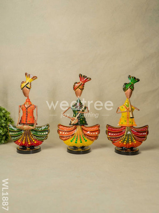 Musicians - Turban Men with Round Base (Set of 3) - WL1887