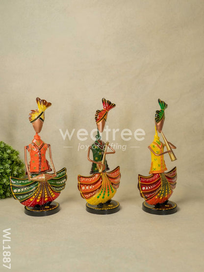 Musicians - Turban Men with Round Base (Set of 3) - WL1887