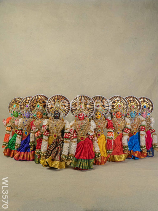 Nava Durga Doll - Set of 9 - WL3570