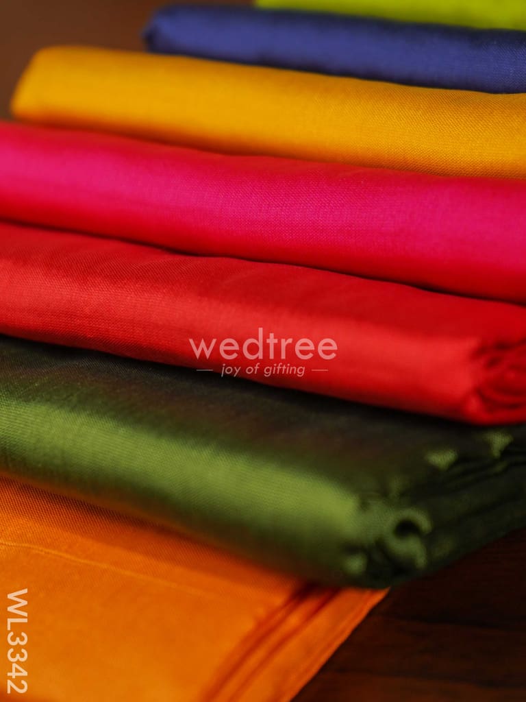Navaratri Combo 34 Silk Cotton Blouse Bit (Pack Of 9) - WL3342