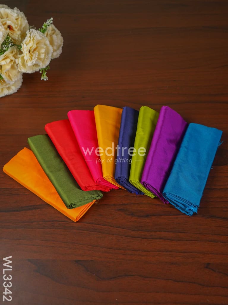 Navaratri Combo 34 Silk Cotton Blouse Bit (Pack Of 9) - WL3342