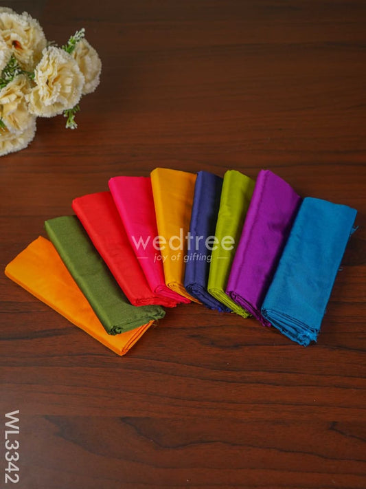 Navaratri Combo 34 Silk Cotton Blouse Bit (Pack Of 9) - WL3342