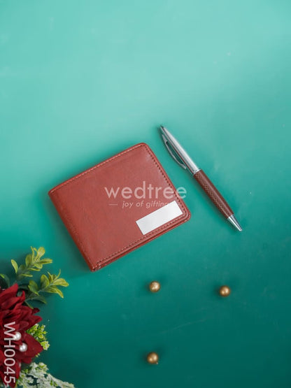 New Year Hamper 11 - Wallet & Pen with Dry Fruits - WH0045