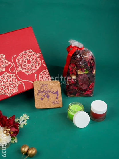 New Year Hamper 5 - Coaster, Candles and Potpouri - WH0039