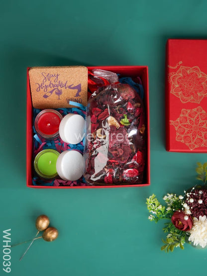 New Year Hamper 5 - Coaster, Candles and Potpouri - WH0039
