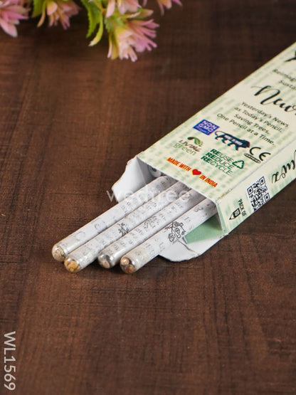 Newspaper Pencil (Set of 5) - WL1569