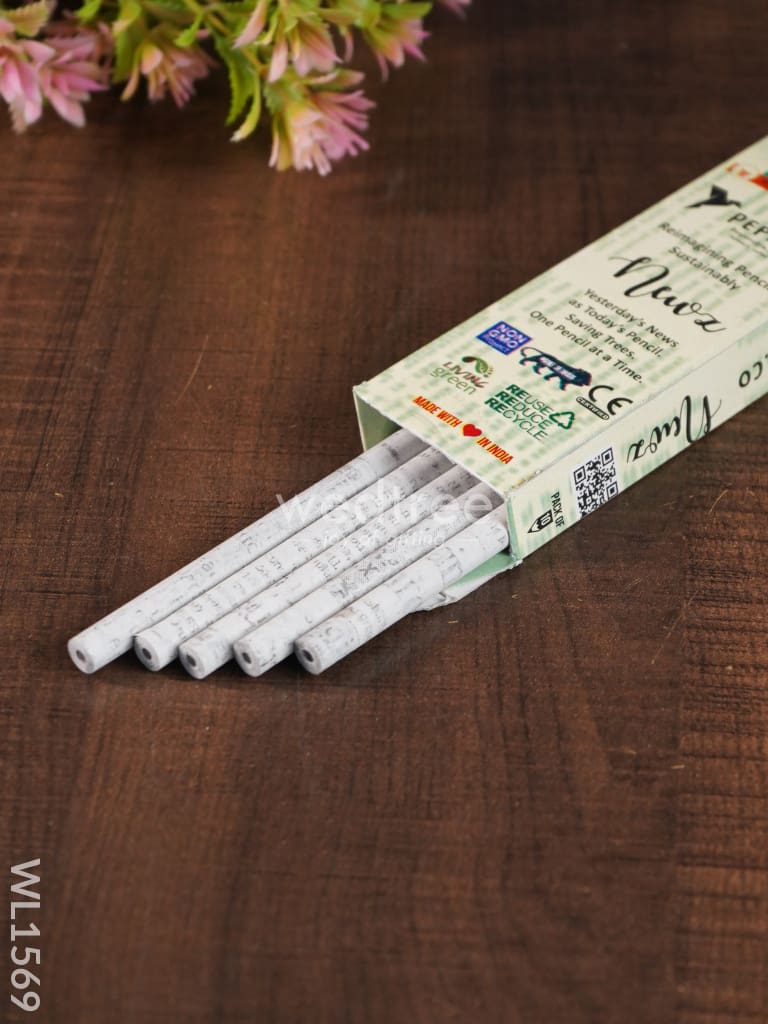Newspaper Pencil (Set of 5) - WL1569