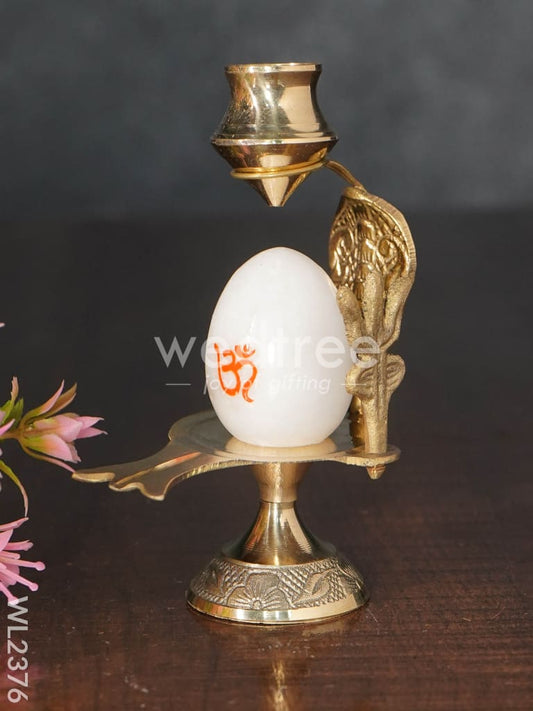 Om Shivling with Brass Stand - WL2376