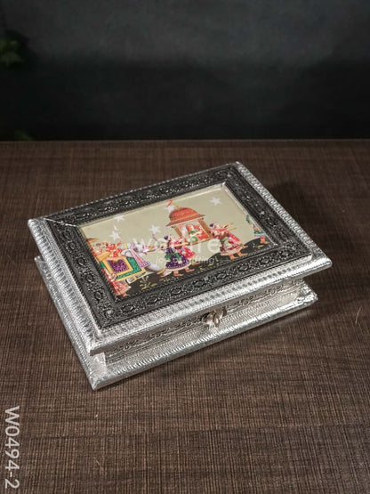 Oxidised Dry Fruit Photo Box - Medium - 5 x 7 inch - W0494